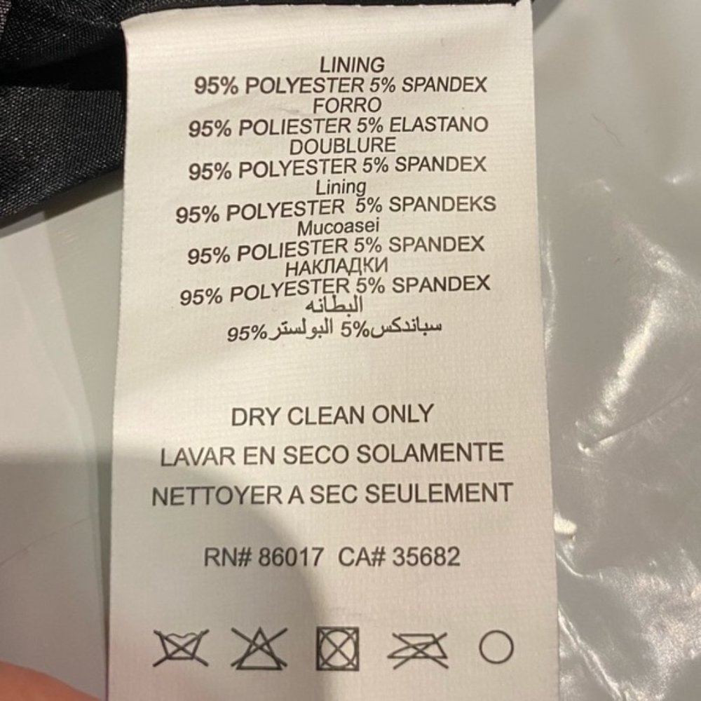 Bebe Collection Black Piping and Corset Suit Sz 10 - Picture 11 of 11